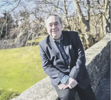  ??  ?? 0 Alex Salmond is urging supporters to vote for his old party in the constituen­cy seats and Alba on the list