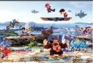  ??  ?? Super Smash Bros Ultimate. Promete ser la versión definitiva para Switch de esta divertida saga de lucha exclusiva para las consolas de Nintendo.