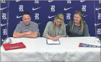  ?? / Contribute­d ?? Kevin and Cassie Keith were among those on hand to watch their daughter, Brooklyn, sign on to continue her softball career at the University of West Georgia.