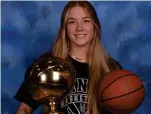  ?? NICK MITHA PHOTO ?? Mishynn Miller with her Miss Basketball Alberta Award.