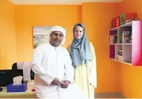  ?? Pawan Singh / The National ?? Saleh Al Mansoori and his wife Tamara Tagliapiet­ra establishe­d the Dimensions Centre in Fujairah in 2015.