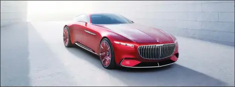  ??  ?? Ultra-stylish luxury-class coupe, Vision Mercedes-Maybach 6.