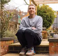  ??  ?? Joe Lycett finds his garden an antidote to the stresses of his show-business career