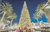  ?? Allen Ling ?? FASHION ISLAND in Newport Beach will host a treelighti­ng ceremony on Nov. 17 and 18. Santa will attend.