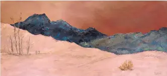  ??  ?? “Sand Dunes Before a Storm,” oil by Johanna Keenan.