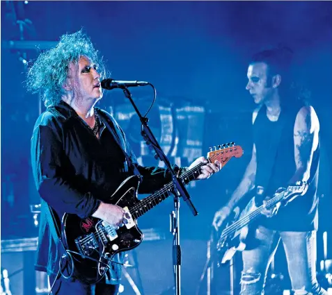  ??  ?? Tatch your lot: Robert Smith played few of The Cure’s most well-known songs