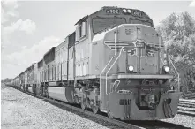  ??  ?? In this July 31, 2018 photo, a Union Pacific train travels through Union, Neb. [NATI HARNIK/ASSOCIATED PRESS FILE PHOTO]