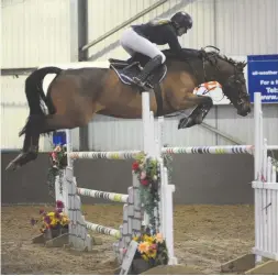  ??  ?? Kerry Brennan and speed demon Wellington M top two 1.40m classes