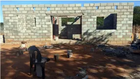  ?? ?? HELPING HAND... Township Rollers player Maano Ditshupo has embarked on a generous and ambitious project to construct a clinic for his home village of Lechana