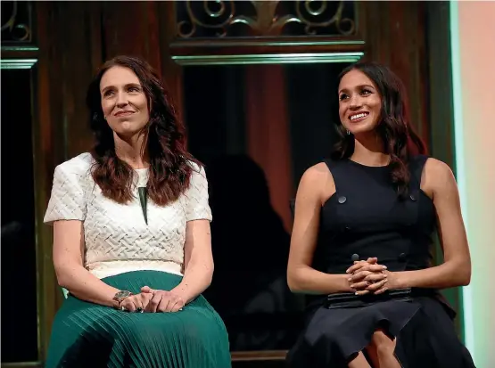  ?? GETTY ?? As Jacinda Ardern and the Duchess of Sussex have found, all women with a public profile who dare to push the boat face criticism of their choices.