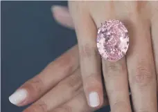  ?? Sotheby’s ?? The Pink Star holds the record for a gem sold at auction