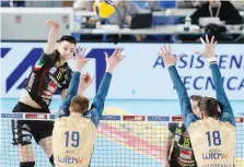  ?? LEGAVOLLEY ?? Aleksandar Nikolov, 19 anni, 84% in attacco e 25 punti