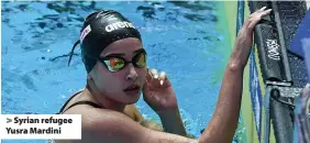  ??  ?? Syrian refugee Yusra Mardini