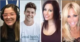  ?? COURTESY PHOTOS ?? Alexa Randolph, founder of the group With Love Alexa, and Zach Rance of “Big Brother 16” and founder of the Mental Health Collection, are co-hosting a Depression and Anxiety Webinar with mental health experts Dr. Dawn Stacey and Monica Goodwin.