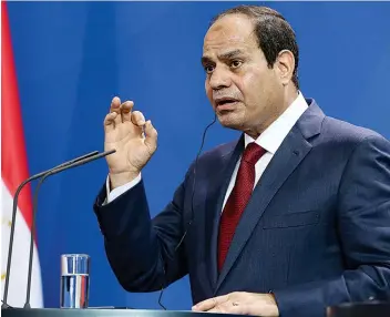  ?? DR ?? Governo liderado por Abdel Fattah al-Sisi defende maior controlo das redes sociais
