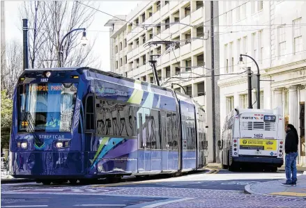  ?? AJC 2018 ?? The Atlanta Regional Commission’s 30-year plan allots money for expansion of the maligned Atlanta Streetcar, which officials hope to connect with the popular Beltline.