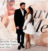  ?? ?? Bennifer finally had their happily ever after.