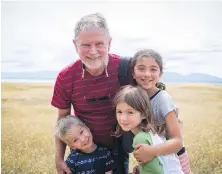  ?? SUBMITTED ?? Ian Haysom with grandchild­ren Linden, Emma and Mayana.