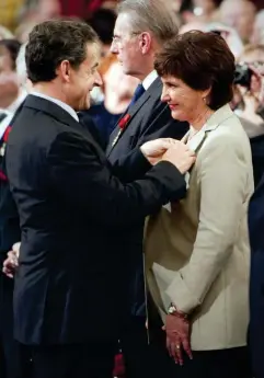  ??  ?? In 2011, Mouton was made knight of the Légion d'honneur by French president Nicolas Sarkozy (AFP/Getty)