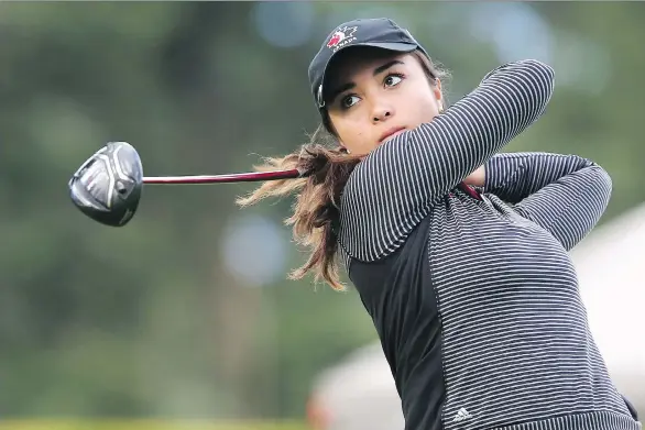  ?? PHOTOS: CHUCK RUSSELL/GOLF CANADA ?? Burnaby’s Mary Parsons, who plays out of the Mayfair Lakes Golf Club in Richmond, is headed to Indiana University as part of the golf team.