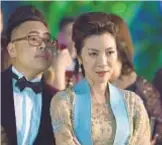  ?? Sanja Bucko Warner Bros. Pictures ?? MICHELLE YEOH plays a protective mother in “Crazy Rich Asians.”