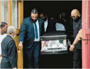  ?? GABRIELA BHASKAR/THE NEW YORK TIMES ?? A private funeral for Heyward Patterson was held Friday in Buffalo, New York.