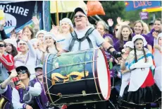  ??  ?? Beat it Drums will accompany Unison members in the parade