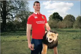  ?? Picture: PAUL CHILDS, REUTERS ?? THE LION KING: Lions captain Sam Warburton looks like he can’t wait to get to New Zealand.