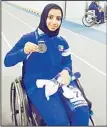  ??  ?? Athlete Al-Azemi wins 1st medal for Kuwait at Asian Paralympic­s Game.
(KUNA)