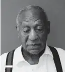  ?? AP ?? This image provided by the Montgomery County Correction­al Facility shows Bill Cosby on September 25, 2018, after he was sentenced to three to 10 years for sexual assault.