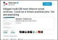  ??  ?? Dopo essere stato ripreso da nazionalis­ti francesi, arriva il tweet di WikiLeaks e la notizia esplode, ritwittata oltre 2.000 volte Ore 21.31