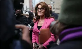  ?? ?? Sarah Palin arrives at court in New York City on 4 February. Photograph: Brendan McDermid/Reuters