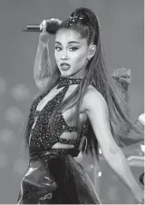  ?? CHRIS PIZZELLO/INVISION ?? Ariana Grande slammed the Recording Academy after her late ex, Mac Miller, did not win a Grammy.