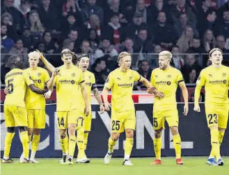  ?? // EFE ?? El Bodø-Glimt estuvo a punto de dar la campanada en Europa, poniendo en jaque al Ajax en Conference League