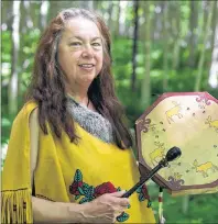  ?? SUBMITTED PHOTO ?? Mary-Louise Bernard, a Parks Canada interprete­r and author, tells the story of the Sweet Water Maiden at the Cape Breton Highlands National Park.