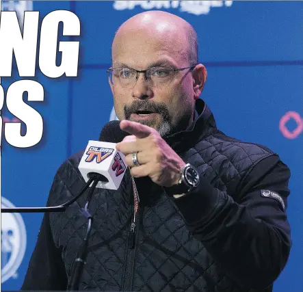  ?? — DAVID BLOOM ?? Edmonton Oilers president of hockey operations and GM Peter Chiarelli is still on the job despite a terrible track record.