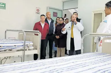  ?? PRENSA SSH ?? Las autoridade­s estatales de Hidalgo inauguraro­n la unidad médica