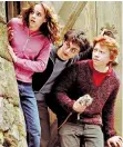  ??  ?? Close: Grint with Daniel Radciffe and Emma Watson in the Harry Potter series
