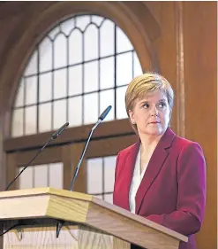  ?? Picture: Getty. ?? Nicola Sturgeon gave a joint press conference on Brexit with Wales’s First Minister Mark Drakeford.