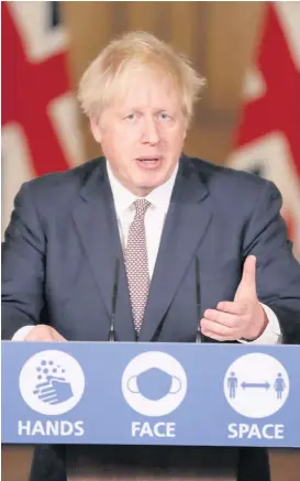  ??  ?? ■ Prime Minister Boris Johnson’s pledge on mass testing for Covid-19 is set to be put to the test as councils queue up to take advantage of the offer