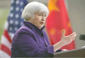  ?? F.E. ?? Janet Yellen, secretaria del Tesoro de Estados Unidos.