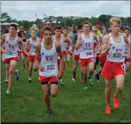  ?? SUBMITTED PHOTO ?? A horde of runners begin their race at the VVS Invite on Saturday, Sept. 7.