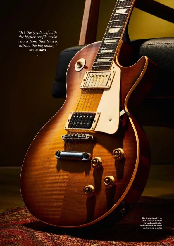  ?? ?? The Jimmy Page #2 Les Paul Standard is one of the most sought-after replicas Gibson has made – and the most complex