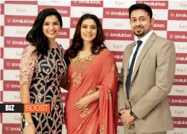  ??  ?? BIZ Jewellery group Joyalukkas announced the appointmen­t of Bollywood actress Kajol as their new brand ambassador for its upcoming brand events and promotions. BOOST