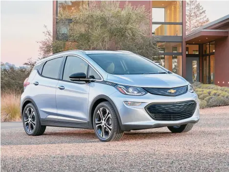  ?? /FOTOS CHEVROLET ?? El vehículo eléctrico tipo hatchback Volt EV Premier tiene un diseño revolucion­ario.