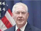  ?? Alex Brandon AFP/Getty Images ?? SECRETARY OF STATE Rex Tillerson said the sanctions will be implemente­d as Congress intended.