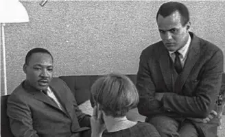  ?? SVT/SUNDANCE SELECTS ?? Dr. Martin Luther King Jr. and Harry Belafonte in Stockholm, 1967, as seen in “The Black Power Mixtape 1967-1975,” a 2011 documentar­y film directed by Göran Olsson.