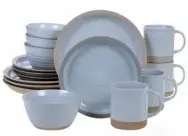  ??  ?? $ 220 Highland Dunes glazed stoneware Abree Artisan, per 16-piece set, Wayfair.ca. HIGH