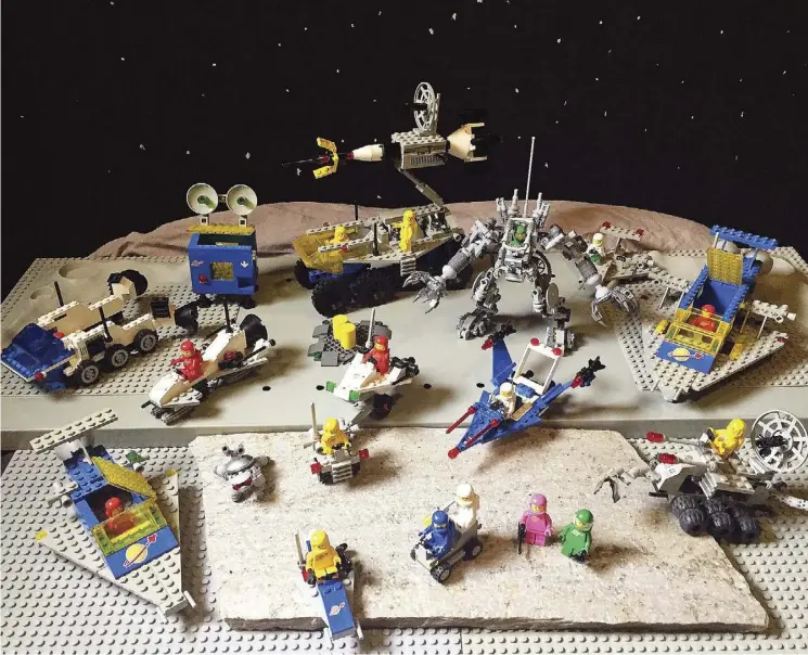  ??  ?? Fish Griwkowsky dug through his collection of space-themed Lego sets and came up with his 10 favourites, the oldest of these sets dating from 1979 and the newest from 2019.