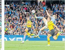  ?? ?? Erling Haaland snatches the winner for Man City.